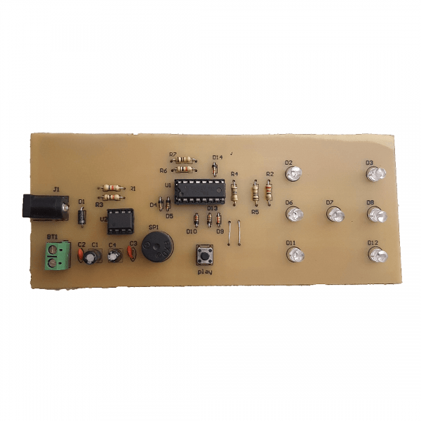 Electronic dice project with IC 4017 and 555