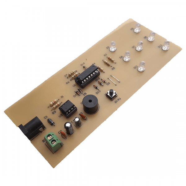 Electronic dice project with IC 4017 and 555