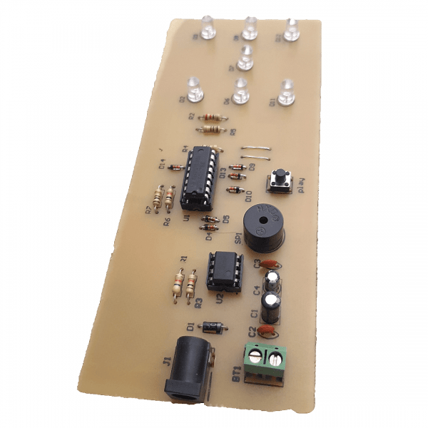 Electronic dice project with IC 4017 and 555