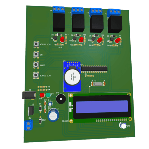 Arduino Relay Timer Control Clock Project