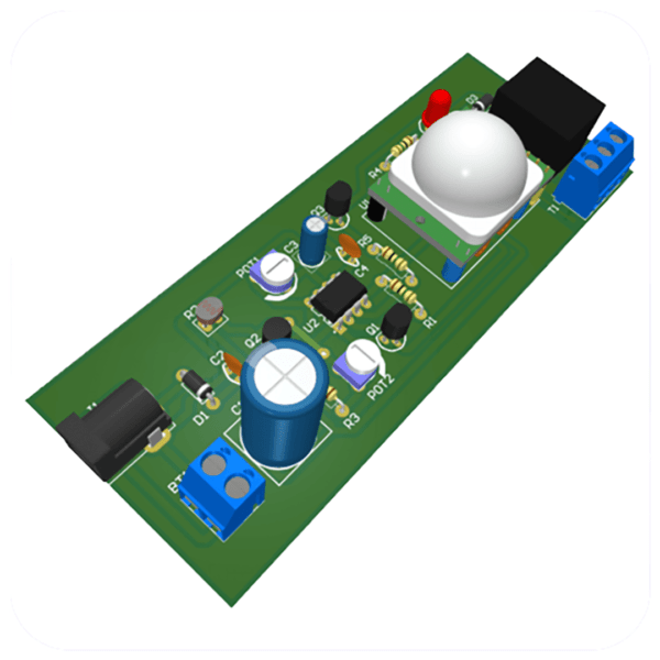 Motion Detection and Darkness Detection Project with IC 555