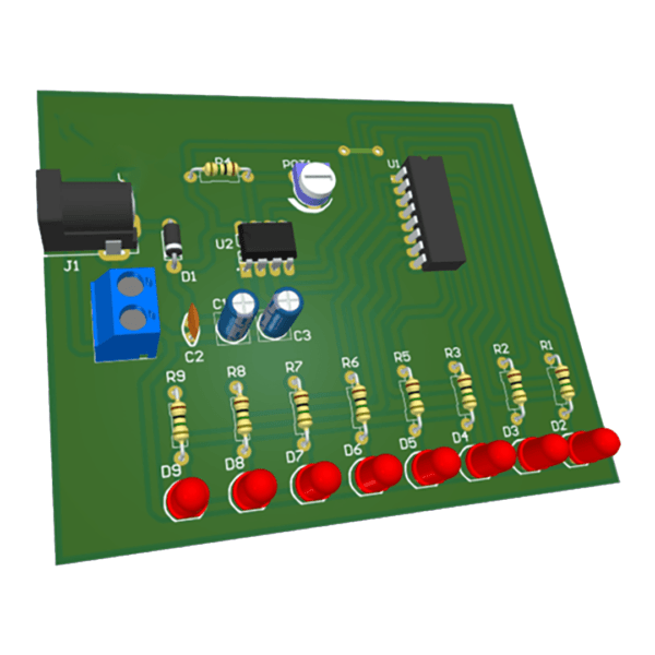 Project Blinking LED with IC 4017