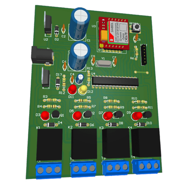 Control of Electrical Appliances with SMS by SIM800L Module